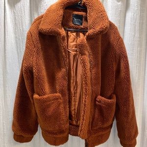 Teddy Bear Jacket Orange Medium